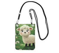 LKTPSKQRY Small Crossbody Bags for Women Cell Phone Bag Mini Sling Bag Cute Cartoon Sheep Phone Purses Cellphone Wallet