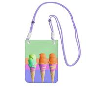 LKTPSKQRY Small Crossbody Bags for Women Cell Phone Bag Mini Sling Bag Ice cream rainbow gradient Phone Purses Cellphone Wallet