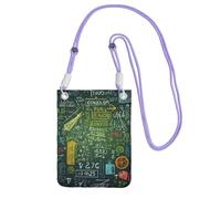 LKTPSKQRY Small Crossbody Bags for Women Cell Phone Bag Mini Sling Bag Math Question Phone Purses Cellphone Wallet