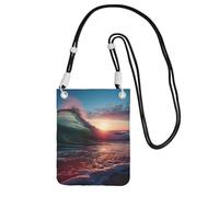 LKTPSKQRY Small Crossbody Bags for Women Cell Phone Bag Mini Sling Bag Ocean Tide Waves Phone Purses Cellphone Wallet