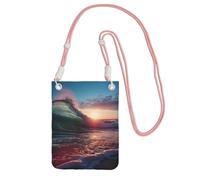 LKTPSKQRY Small Crossbody Bags for Women Cell Phone Bag Mini Sling Bag Ocean Tide Waves Phone Purses Cellphone Wallet