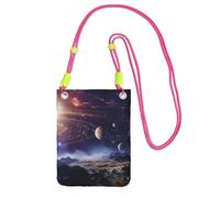 LKTPSKQRY Small Crossbody Bags for Women Cell Phone Bag Mini Sling Bag Outer Space Galaxy Universe Phone Purses Cellphone Wallet