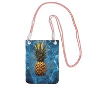 LKTPSKQRY Small Crossbody Bags for Women Cell Phone Bag Mini Sling Bag Pineapple in the Pool Phone Purses Cellphone Wallet