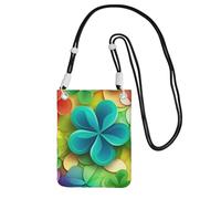 LKTPSKQRY Small Crossbody Bags for Women Cell Phone Bag Mini Sling Bag Rainbow Circle Shamrock Phone Purses Cellphone Wallet