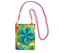 LKTPSKQRY Small Crossbody Bags for Women Cell Phone Bag Mini Sling Bag Rainbow Circle Shamrock Phone Purses Cellphone Wallet