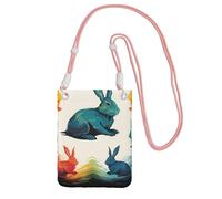 LKTPSKQRY Small Crossbody Bags for Women Cell Phone Bag Mini Sling Bag Rainbow Rabbit Phone Purses Cellphone Wallet