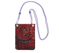 LKTPSKQRY Small Crossbody Bags for Women Cell Phone Bag Mini Sling Bag Red tribal pattern Phone Purses Cellphone Wallet