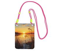 LKTPSKQRY Small Crossbody Bags for Women Cell Phone Bag Mini Sling Bag Reeds by the river Phone Purses Cellphone Wallet