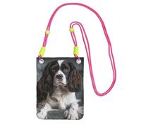LKTPSKQRY Small Crossbody Bags for Women Cell Phone Bag Mini Sling Bag Spaniel On The Sofa Phone Purses Cellphone Wallet