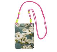 LKTPSKQRY Small Crossbody Bags for Women Cell Phone Bag Mini Sling Bag Spring Dogwood Blossoms Phone Purses Cellphone Wallet