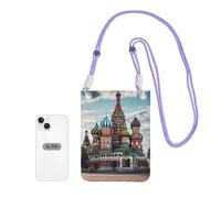 LKTPSKQRY Small Crossbody Bags for Women Cell Phone Bag Mini Sling Bag St Basil Cathedral Red In Moscow Phone Purses Cellphone Wallet
