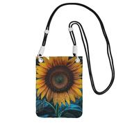 LKTPSKQRY Small Crossbody Bags for Women Cell Phone Bag Mini Sling Bag The Most Beautiful Sunflower Phone Purses Cellphone Wallet
