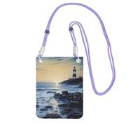 LKTPSKQRY Small Crossbody Bags for Women Cell Phone Bag Mini Sling Bag The Seaside Lighthouse Phone Purses Cellphone Wallet