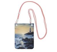 LKTPSKQRY Small Crossbody Bags for Women Cell Phone Bag Mini Sling Bag The Seaside Lighthouse Phone Purses Cellphone Wallet