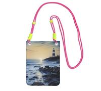 LKTPSKQRY Small Crossbody Bags for Women Cell Phone Bag Mini Sling Bag The Seaside Lighthouse Phone Purses Cellphone Wallet