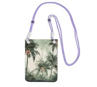 LKTPSKQRY Small Crossbody Bags for Women Cell Phone Bag Mini Sling Bag Tropical Palm Trees Phone Purses Cellphone Wallet