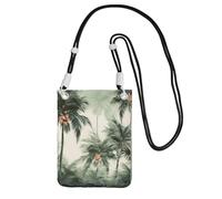 LKTPSKQRY Small Crossbody Bags for Women Cell Phone Bag Mini Sling Bag Tropical Palm Trees Phone Purses Cellphone Wallet