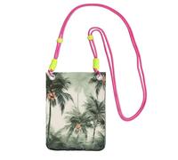 LKTPSKQRY Small Crossbody Bags for Women Cell Phone Bag Mini Sling Bag Tropical Palm Trees Phone Purses Cellphone Wallet