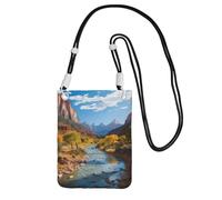 LKTPSKQRY Small Crossbody Bags for Women Cell Phone Bag Mini Sling Bag Zion National Park Phone Purses Cellphone Wallet