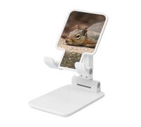LKTPSKQRY Squirrel Just Laying Cell Phone Stand, Adjustable Angle Height Mobile Phone Holder for Desk,Folding Desktop Phone Stand, Portable Tablet Stand Compatible with 4.4"-6.3" Smartphone
