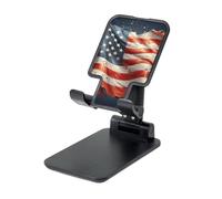 LKTPSKQRY Stars and stripes Cell Phone Stand, Adjustable Angle Height Mobile Phone Holder for Desk,Folding Desktop Phone Stand, Portable Tablet Stand Compatible with 4.4"-6.3" Smartphone