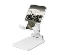 LKTPSKQRY Tractor Agriculture Tranquil Cell Phone Stand, Adjustable Angle Height Mobile Phone Holder for Desk,Folding Desktop Phone Stand, Portable Tablet Stand Compatible with 4.4"-6.3" Smartphone
