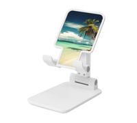 LKTPSKQRY Tropical Holidays Cell Phone Stand, Adjustable Angle Height Mobile Phone Holder for Desk,Folding Desktop Phone Stand, Portable Tablet Stand Compatible with 4.4"-6.3" Smartphone