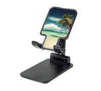 LKTPSKQRY Tropical Holidays Cell Phone Stand, Adjustable Angle Height Mobile Phone Holder for Desk,Folding Desktop Phone Stand, Portable Tablet Stand Compatible with 4.4"-6.3" Smartphone