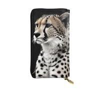 LKTPSKQRY Womens Wallet Leather Slim Wallet Long Card Holder Case Zip Clutch Cheetah Travel Purse