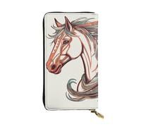 LKTPSKQRY Womens Wallet Leather Slim Wallet Long Card Holder Case Zip Clutch Cupid Arrow Love Horse Travel Purse