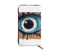 LKTPSKQRY Womens Wallet Leather Slim Wallet Long Card Holder Case Zip Clutch Evil Eye Travel Purse