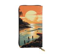 LKTPSKQRY Womens Wallet Leather Slim Wallet Long Card Holder Case Zip Clutch Original Poster for Endless Summer Travel Purse