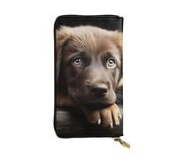 LKTPSKQRY Womens Wallet Leather Slim Wallet Long Card Holder Case Zip Clutch Puppies Dog Travel Purse
