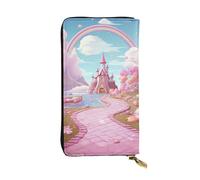 LKTPSKQRY Womens Wallet Leather Slim Wallet Long Card Holder Case Zip Clutch Sweet Land Travel Purse