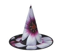 LKTPSKQRY Women's Witch Hat Oversized Witches Hats Blossom Flower Halloween Wizard Hat Party Cosplay Costume Accessory