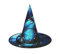 LKTPSKQRY Women's Witch Hat Oversized Witches Hats butterfly night Halloween Wizard Hat Party Cosplay Costume Accessory