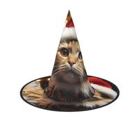 LKTPSKQRY Women's Witch Hat Oversized Witches Hats Christmas Cat Halloween Wizard Hat Party Cosplay Costume Accessory