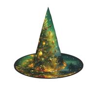 LKTPSKQRY Women's Witch Hat Oversized Witches Hats christmas trees Halloween Wizard Hat Party Cosplay Costume Accessory