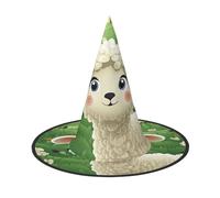 LKTPSKQRY Women's Witch Hat Oversized Witches Hats Cute Cartoon Sheep Halloween Wizard Hat Party Cosplay Costume Accessory