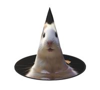 LKTPSKQRY Women's Witch Hat Oversized Witches Hats Cute Hamster Halloween Wizard Hat Party Cosplay Costume Accessory