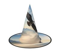 LKTPSKQRY Women's Witch Hat Oversized Witches Hats eagle mountains Halloween Wizard Hat Party Cosplay Costume Accessory
