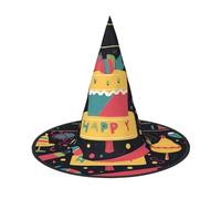 LKTPSKQRY Women's Witch Hat Oversized Witches Hats Happy birthday images Halloween Wizard Hat Party Cosplay Costume Accessory