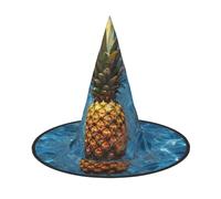 LKTPSKQRY Women's Witch Hat Oversized Witches Hats Pineapple in the Pool Halloween Wizard Hat Party Cosplay Costume Accessory