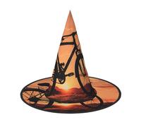 LKTPSKQRY Women's Witch Hat Oversized Witches Hats Road Bicycle Halloween Wizard Hat Party Cosplay Costume Accessory