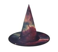 LKTPSKQRY Women's Witch Hat Oversized Witches Hats Star Field in Deep Space Halloween Wizard Hat Party Cosplay Costume Accessory