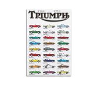 LKUHG Triumph Spitfire Vintage Car Sports Car Poster Poster Decorative Painting Canvas Wall Posters And Art Picture Print Modern Family Bedroom Decor Posters 16x24inch(40x60cm)