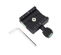 Lkunmvbzs Metal Clamp Quick Release Plate for Arca SWISS RRS Tripod Ball Head, All Metal CNC Machined Quick Release Clamp with 1/4" - 20 and 3/8" - 16 Threads, Built in Spirit Level an