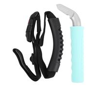 LKUREASDR 2Pcs Car Door Handle Assist Bar, Portable Vehicle Support Handle with Ergonomic Grip, Aluminum Alloy Door Assist Bar for Safe Entry and Exit, Scratch Resistant with Strap for Cars (Green)