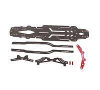 LKUREASDR Carbon Fiber and Aluminum Upgrade Kit for MST FXX 2.0S 1/10 RC Drift Car, High Accuracy Chassis Suspension Frame Kit with Hollow Bottom Design for Smoother Drift (Black)