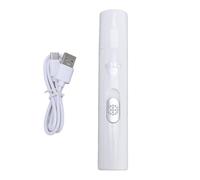 LKUREASDR Dog Nail Trimmer, Pet Nail Grinder with Rechargeable 350mAh Battery, Quiet Electric Nail Clipper for Dogs and Cats, Safe Grooming Tool with USB Cable for Puppy Kitten Small Pets (White)